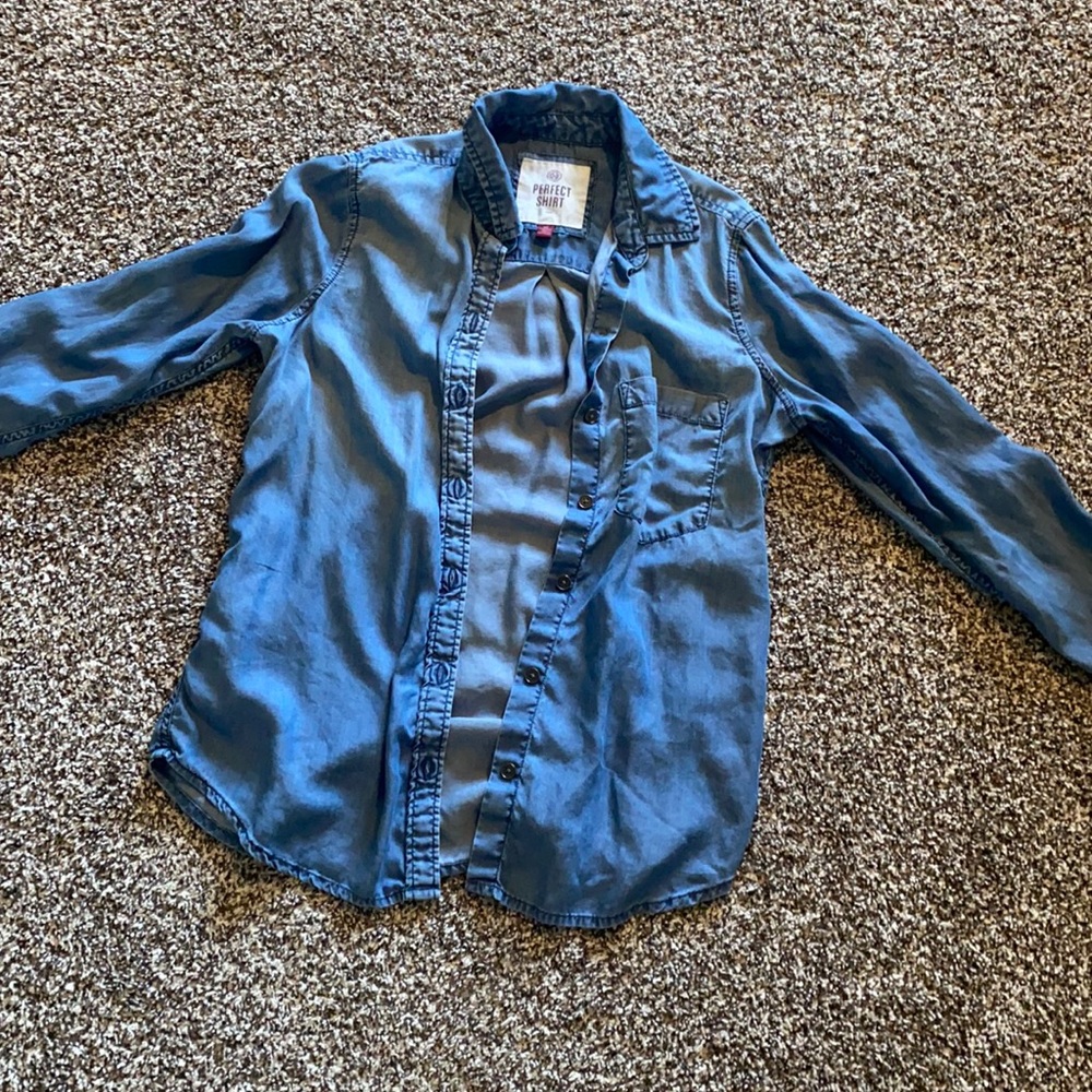 Denim button up shirt